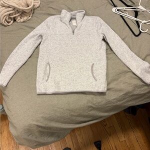 Thread & Supply Light Gray Fleece Jacket